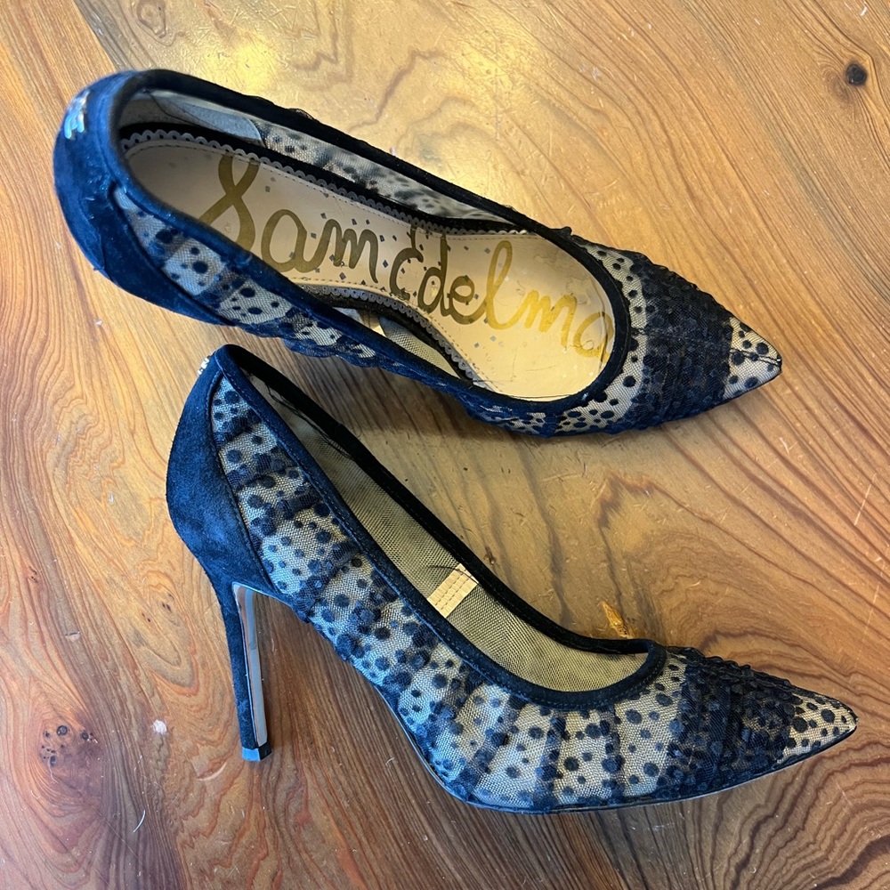 Sam Edelman Hazel Polka Dot Tulle Pumps